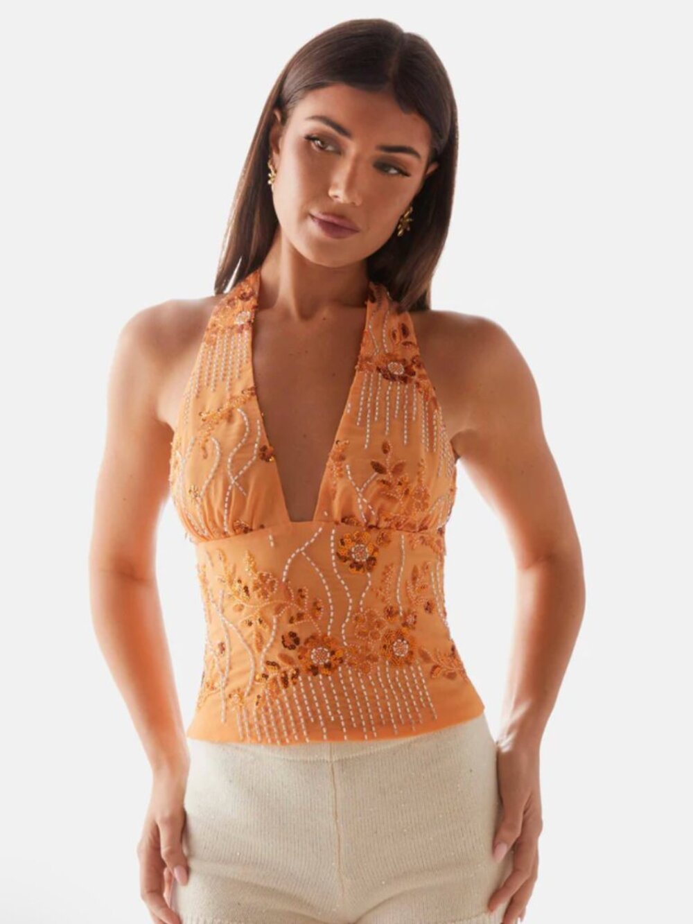 Peppermayo Atlanta Sequin Halter Top